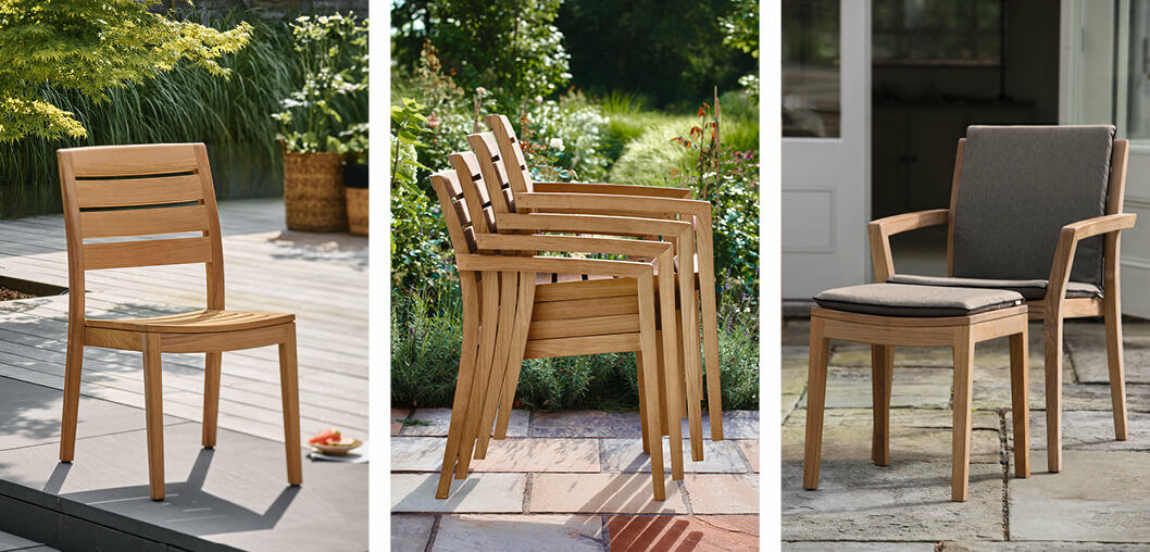 Hochwertige Gartenstühle aus Teak, Edelstahl, Aluminium Garpa