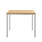 Portland Tisch Edelstahl 90 x 90 Tischplatte Teak