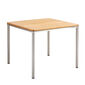 Portland Tisch Edelstahl 90 x 90 Tischplatte Teak
