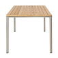 Portland Tisch Edelstahl 165 x 90 Tischplatte Teak