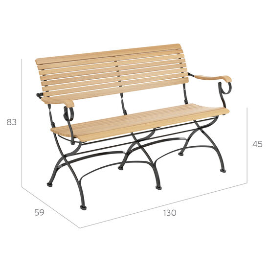Fontenay Bank 130 Teak