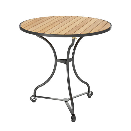 Fontenay Tisch  rund 75, Teakleisten