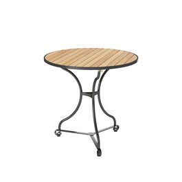 Fontenay Tisch  rund 75, Teakleisten