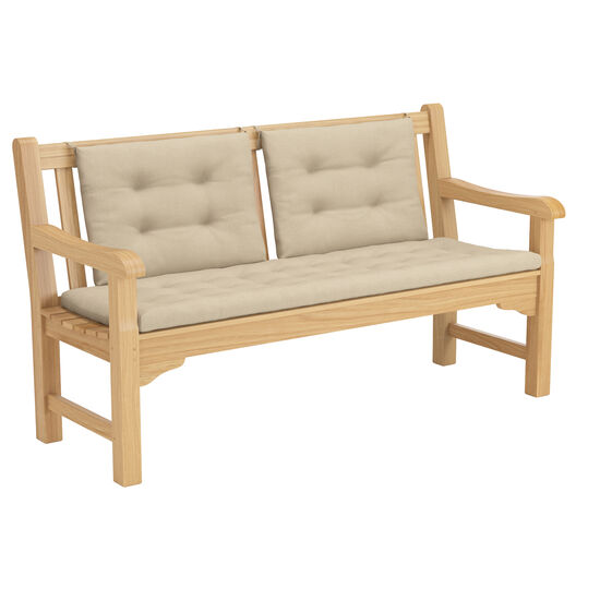 Set Rückenkissen Bank 150 Summerfield / Hestercombe Dessin  "Seesand" (2 Stück im Set)