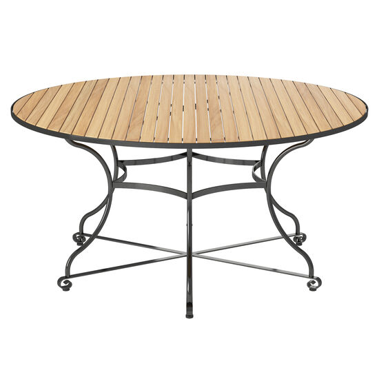 Fontenay Tisch rund 150, Teakleisten