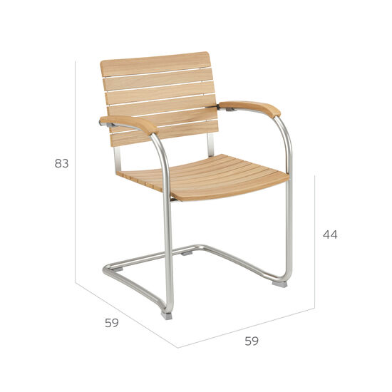 Bolero Freischwinger Teak