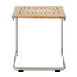Bolero Beistelltisch Edelstahl 55 x 55 Teak