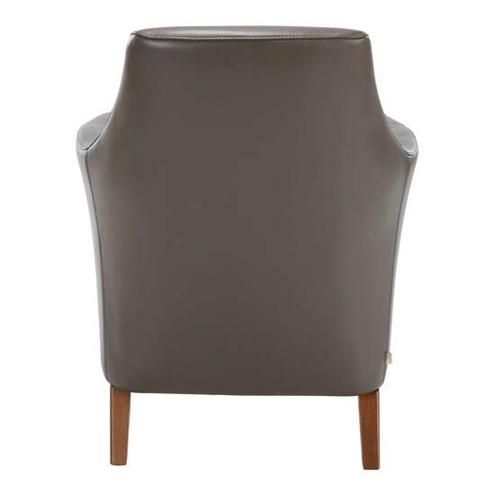 Tadeo Ledersessel Umbragrau