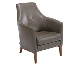 Tadeo Ledersessel Umbragrau