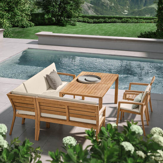 Square Tisch Teak 165 x 90