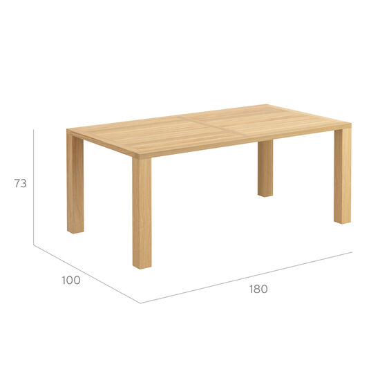 Square Tisch Teak 180 x 100