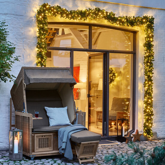 Girlande 2,50 m inkl. LED-Lichterkette