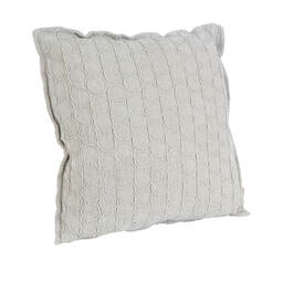 Kissen 55 x 55 Dessin "Circoli" Kiesel