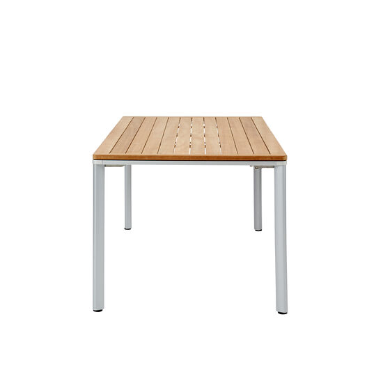 Portland Tisch Aluminium 165 x 90 Tischplatte Teak