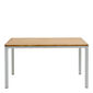 Portland Tisch Aluminium 140 x 90 Tischplatte Teak
