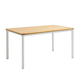 Portland Tisch Aluminium 140 x 90 Tischplatte Teak