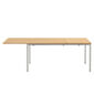 Portland Ausziehtisch Edelstahl 165-225 x 90 Tischplatte Teak