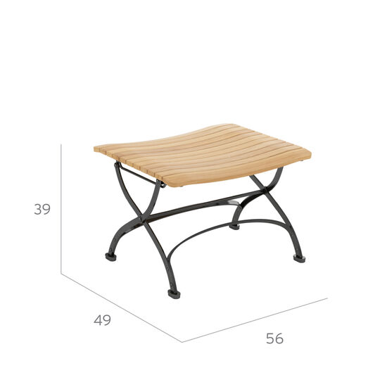 Fontenay Low Dining Hocker Teak