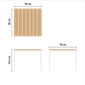 Alunda Tisch 90 x 90 Teak Weiß