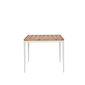 Alunda Tisch 90 x 90 Teak Weiß