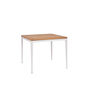 Alunda Tisch 90 x 90 Teak Weiß
