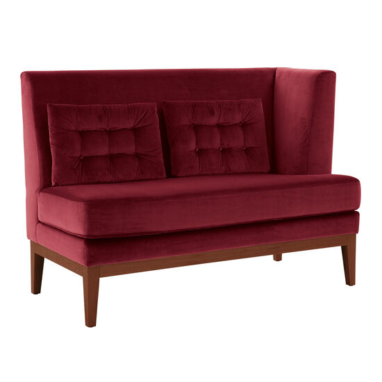 Hyde Dining Sofa Carmine Armlehne links
