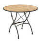 Fontenay Tisch rund 90 klappbar, Teakleisten