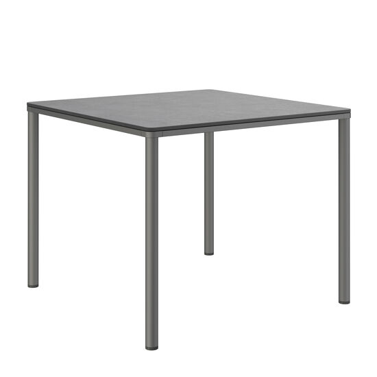 Portland Tisch Graphit  90 x 90 Tischplatte Kunstharz Shade