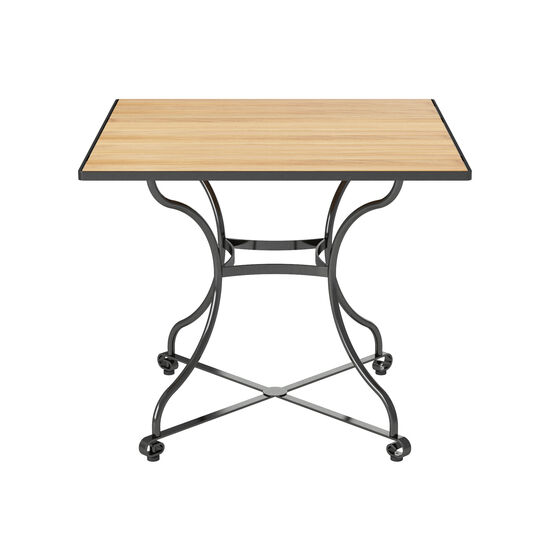 Fontenay Tisch  quadratisch 85 x 85, Teakleisten