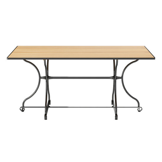 Fontenay Tisch rechteckig 160 x 85, Teakleisten