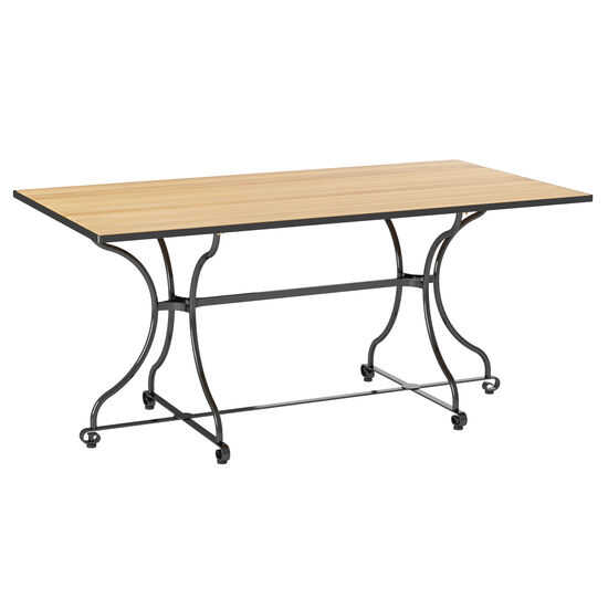 Fontenay Tisch rechteckig 160 x 85, Teakleisten