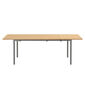 Portland Ausziehtisch Graphit 165-225 x 90 Tischplatte Teak