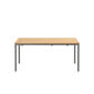 Portland Ausziehtisch Graphit 165-225 x 90 Tischplatte Teak