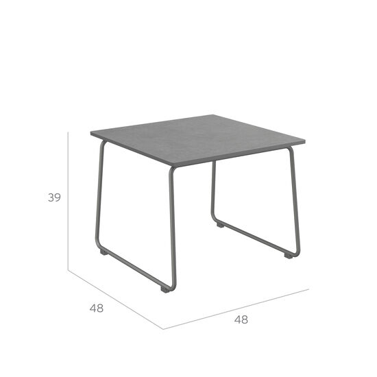 Pan Beistelltisch Graphit 48 x 48 Shade