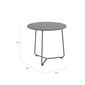 Pan Beistelltisch Graphit rund 48 Shade