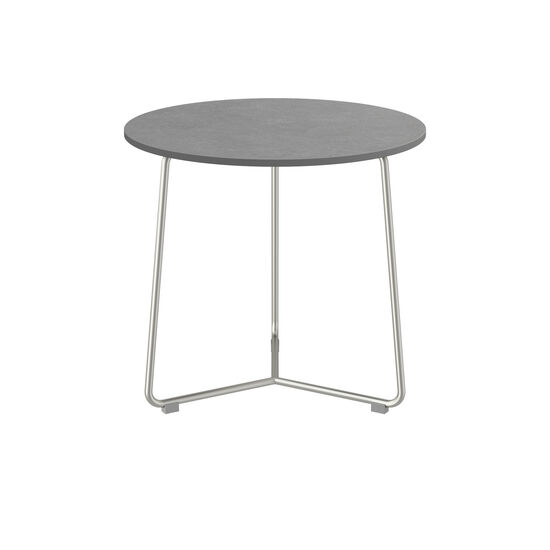 Pan Beistelltisch Edelstahl rund 48 Shade