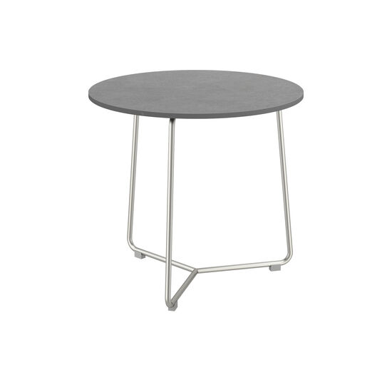 Pan Beistelltisch Edelstahl rund 48 Shade