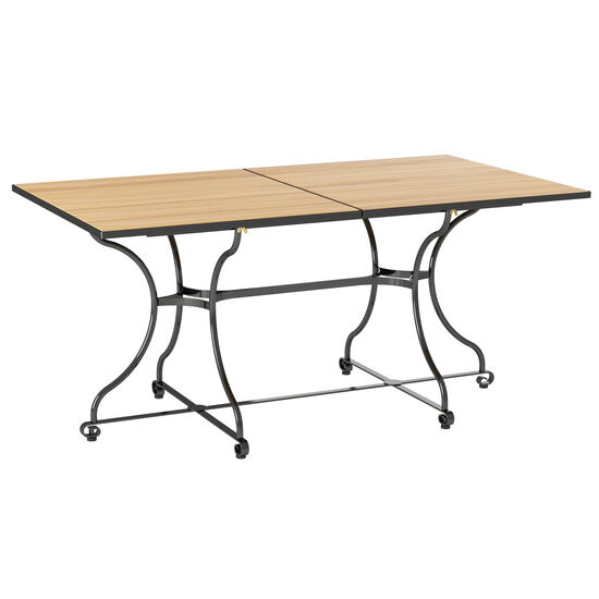 Fontenay Ausziehtisch 160-215 x 90, Teakleisten