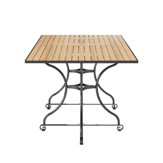 Fontenay Ausziehtisch 160-215 x 90, Teakleisten