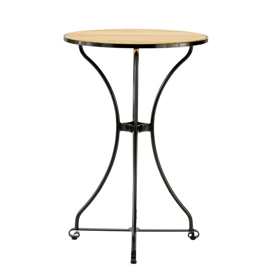 Fontenay Stehtisch rund 75, Teakleisten