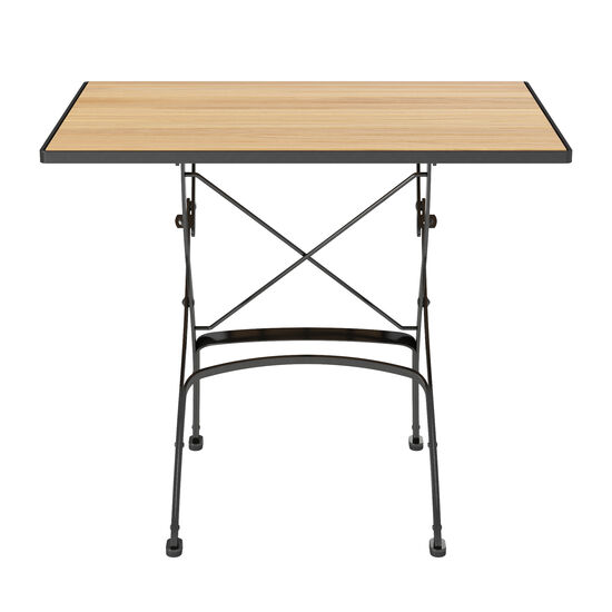 Fontenay Tisch rechteckig 85 x 60 klappbar, Teakleisten