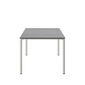Portland Tisch Edelstahl 165 x 90 Tischplatte Kunstharz Stone