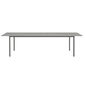 Portland Ausziehtisch Graphit 240-300x100 Tischplatte Kunstharz Stone