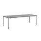 Portland Ausziehtisch Graphit 240-300x100 Tischplatte Kunstharz Stone