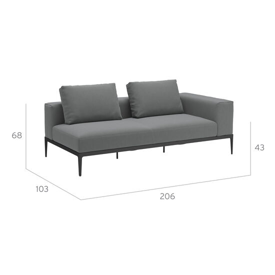 Morgans Bay Sofa Armlehne links, inkl. Auflagen