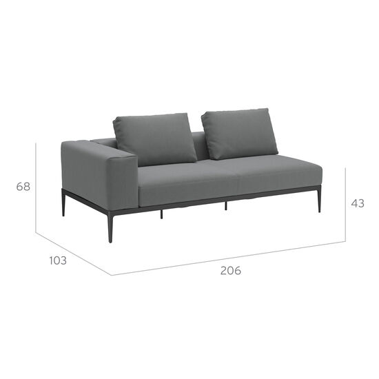 Morgans Bay Sofa Armlehne rechts, inkl. Auflagen