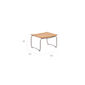 Bolero Lounge Hocker Teak