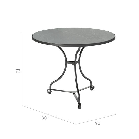 Fontenay Tisch rund 90 Keramik