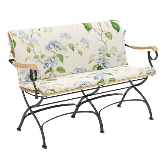 Auflage Fontenay Bank 130 Dessin "Hortensia Blau"