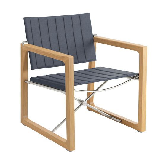 Benton Lounge Sessel Rauchblau fest